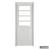 Puerta Doble Chapa Inyectada Con 1 2 Reja 80x200