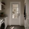 Puerta Doble Chapa Inyectada Con 1 2 Reja 80x200